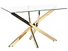Esstisch MARAMO Gold 120 cm 70 cm Sicherheitsglas