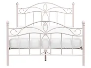 Bett mit Lattenrost Metall ANTLIA 140 x 200 cm Hellbeige_1165276