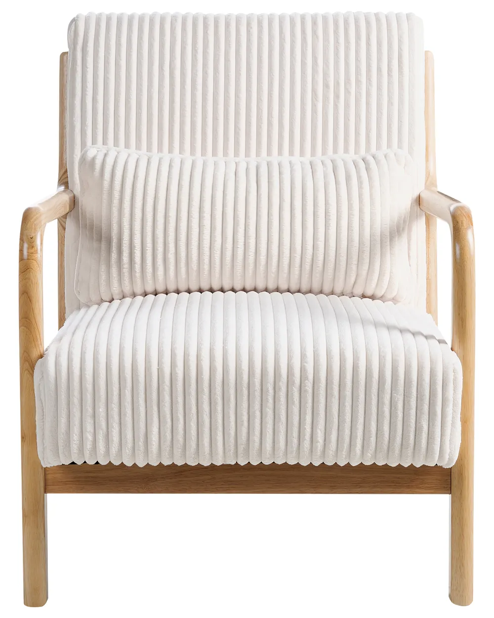 Armchair SORSELE Corduroy White_1019378