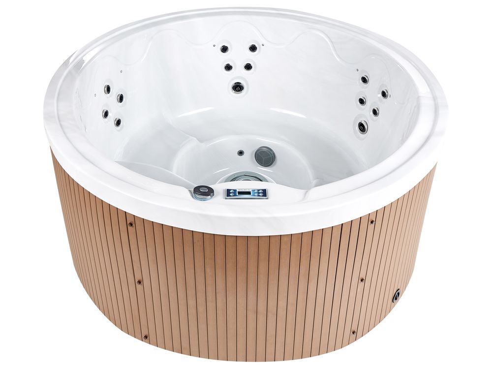 Outdoor Hot Tub with LED MARFIL Brown