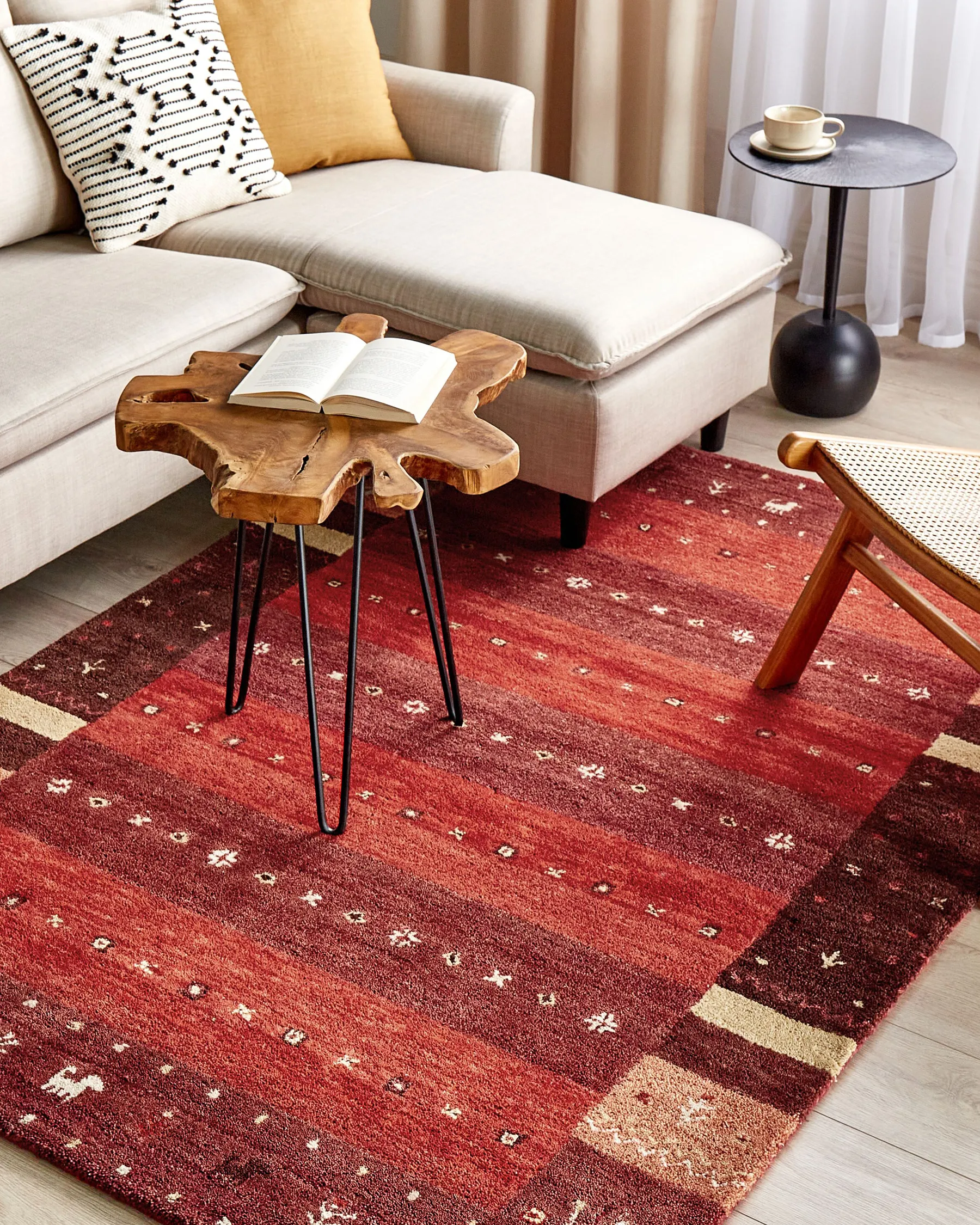 Teppich SINANLI Bunt 140 x 200 cm Gabbeh Wolle_855906