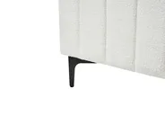 Bett mit Lattenrost Bouclé LUNAN 160 x 200 cm Cremeweiß_960770