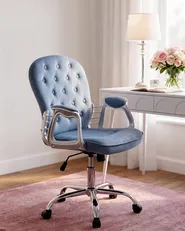Desk Chair PRINCESS Velvet Light Blue_1102475