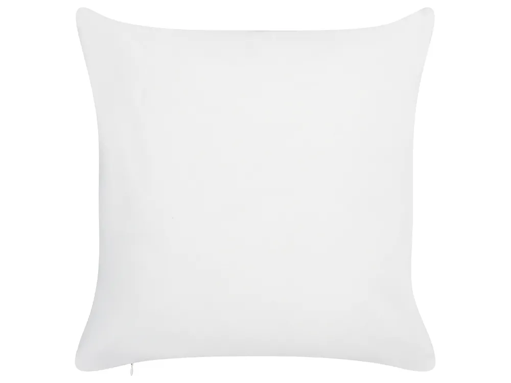 Gartenkissen 2er Set APRICALE Blumenmuster 45 x 45 cm Blau_880927
