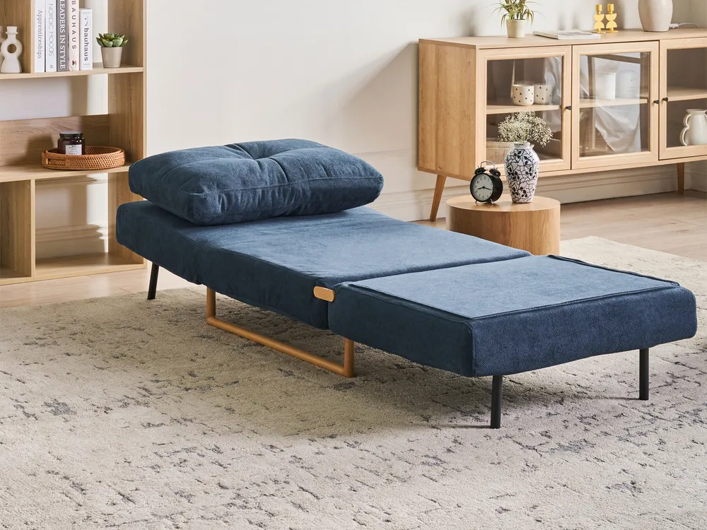 Sofa Set 6-Sitzer JERSLEV Stoff Blau_1016695