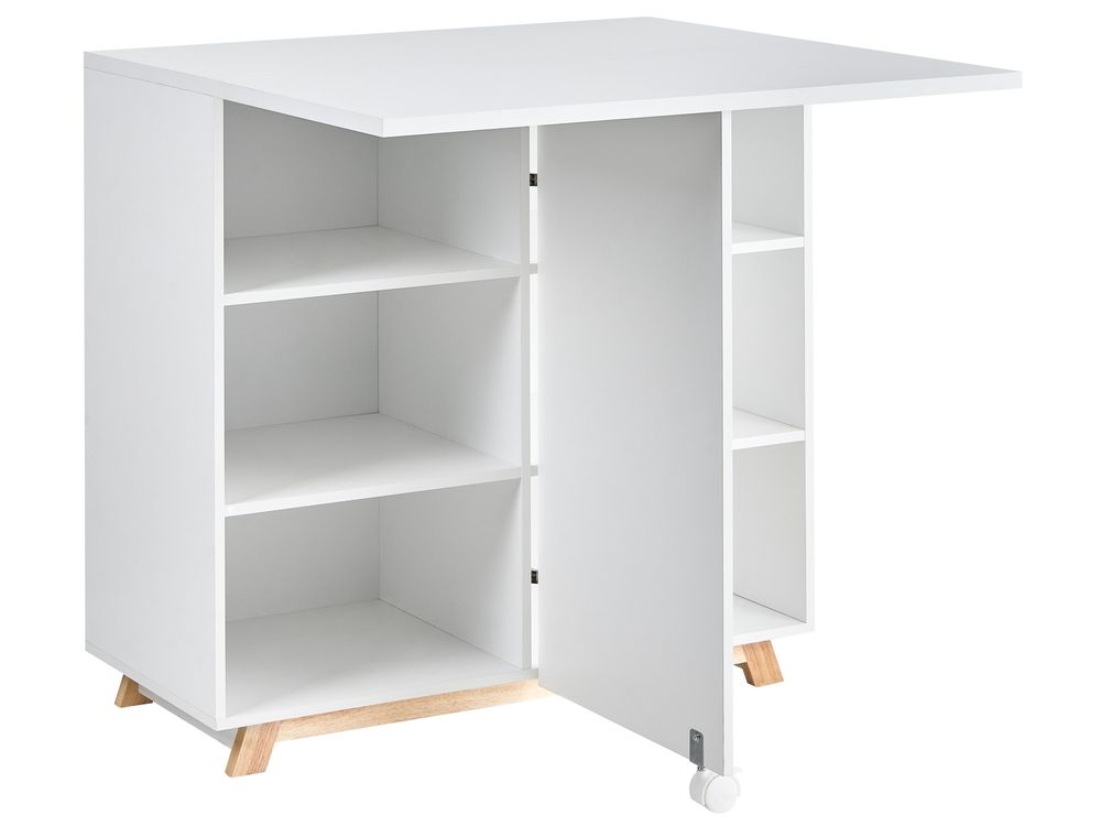 Sekretär FLOMOT 80 cm 40/80 cm klappbar Weiß