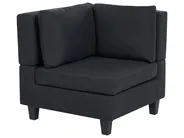 Modular Corner Sofa 5 Seater UNSTAD Fabric Black Left Hand_924796