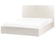 Ottoman Bed BRENON Boucle Off-White 160 x 200 cm (EU King Size)_979253