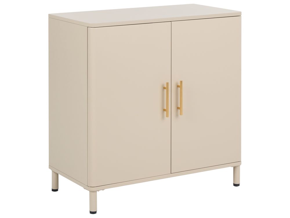 Commode 2 portes OMBURA Métal Beige