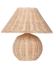 Tischlampe CINDER Rattan Naturfarben_891404