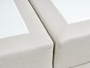 Boxspringbett mit Stauraum BARONET Stoff Cremeweiß 180 x 200 cm_1004549