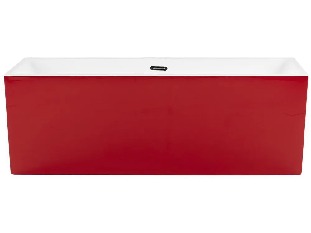Freistehende Badewanne RIOS 170 x 80 cm Rot_814945