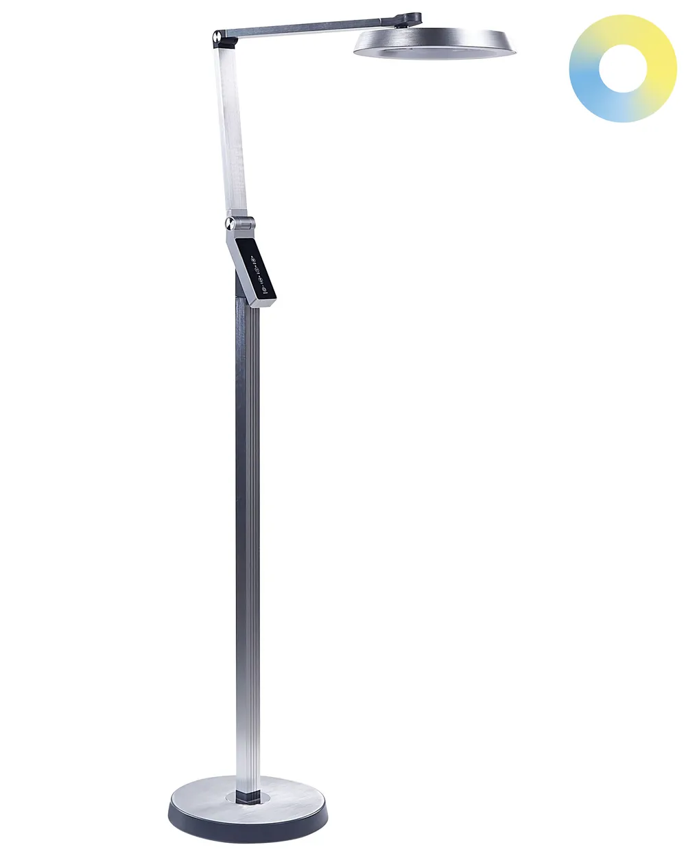 LED Stehlampe CARINA mit Dimmer Metall Silber
