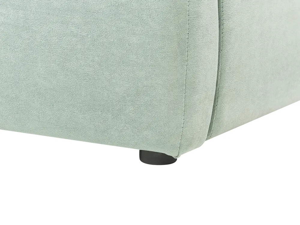 Bett mit Stauraum BAJONNA Samtstoff Mintgrün 160 x 200 cm_842850
