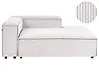 Linksseitige Chaiselongue ARDAL Cord Cremeweiß