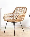 Esszimmerstuhl CANORA Rattan Naturfarben