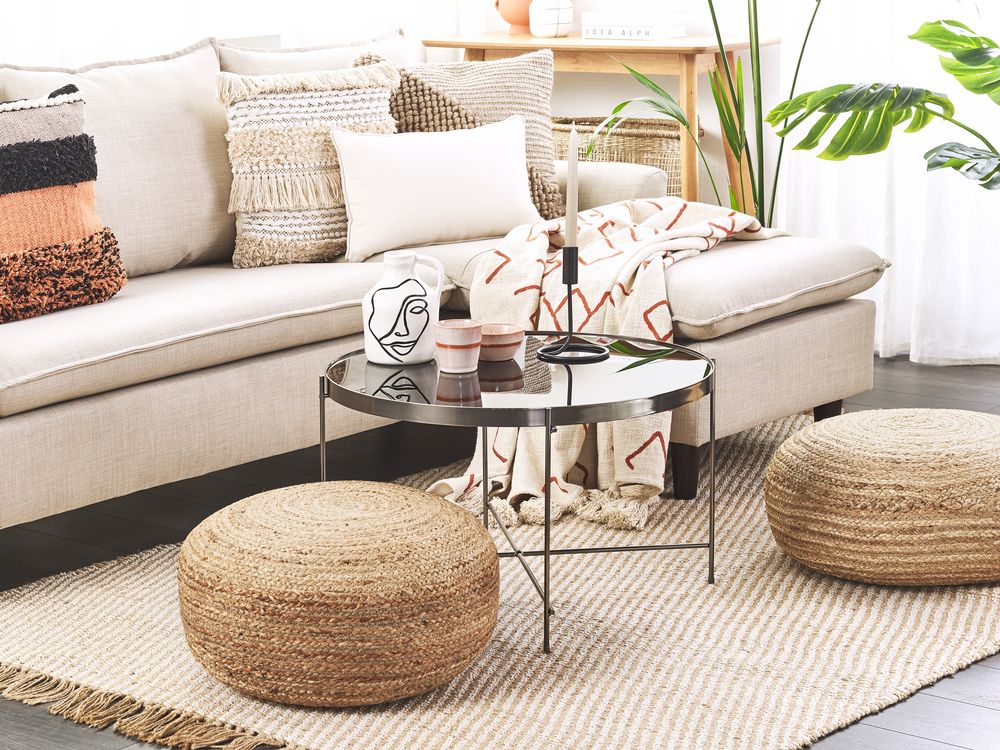 Pouf TIFELT Jute Beige