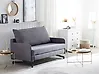 Schlafsofa 2-Sitzer BELFAST Stoff Grau