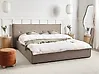 Wasserbett Kunstleinen LESTRE 180 x 200 cm Taupe