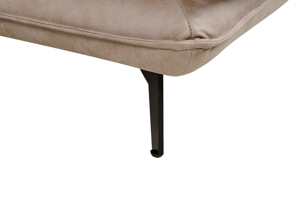 Ecksofa 3-Sitzer GALLO Kunstwildleder Hellbraun rechtsseitig_929112