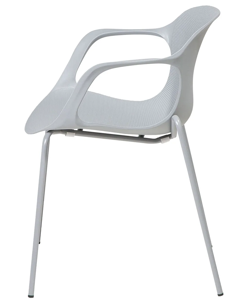 Set of 2 Dining Chairs ELBERT Light Grey_684997