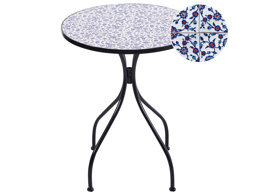 Bistro Table CAMPRENA 60 cm 60 cm Metal Black