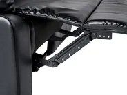 Sofa Set manuell verstellbar 6-Sitzer BERGEN Kunstleder Schwarz_1060590
