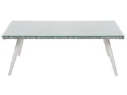 Lounge Set mit Tisch 4-Sitzer RAGUSA Polyrattan Cremeweiß_718462