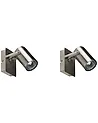 Strahler 2er Set KLIP verstellbar Metall Silber