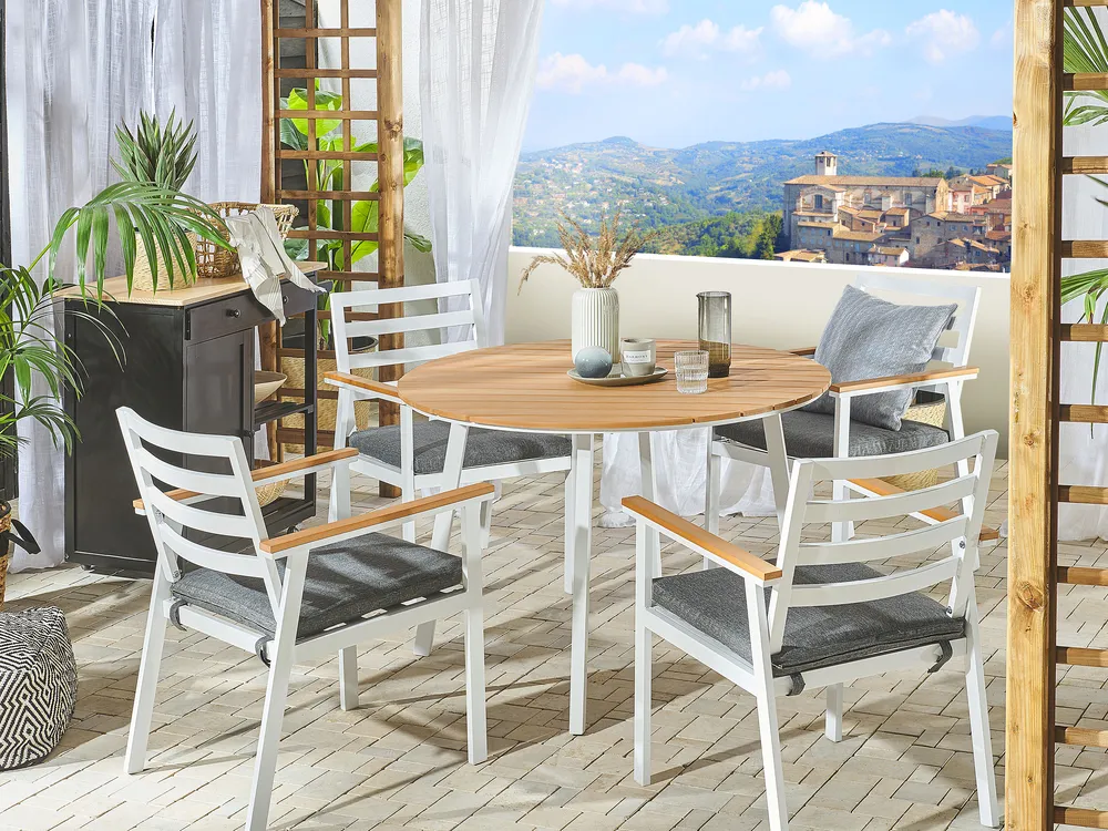 Gartentisch CAVOLI 105 cm 105 cm Braun