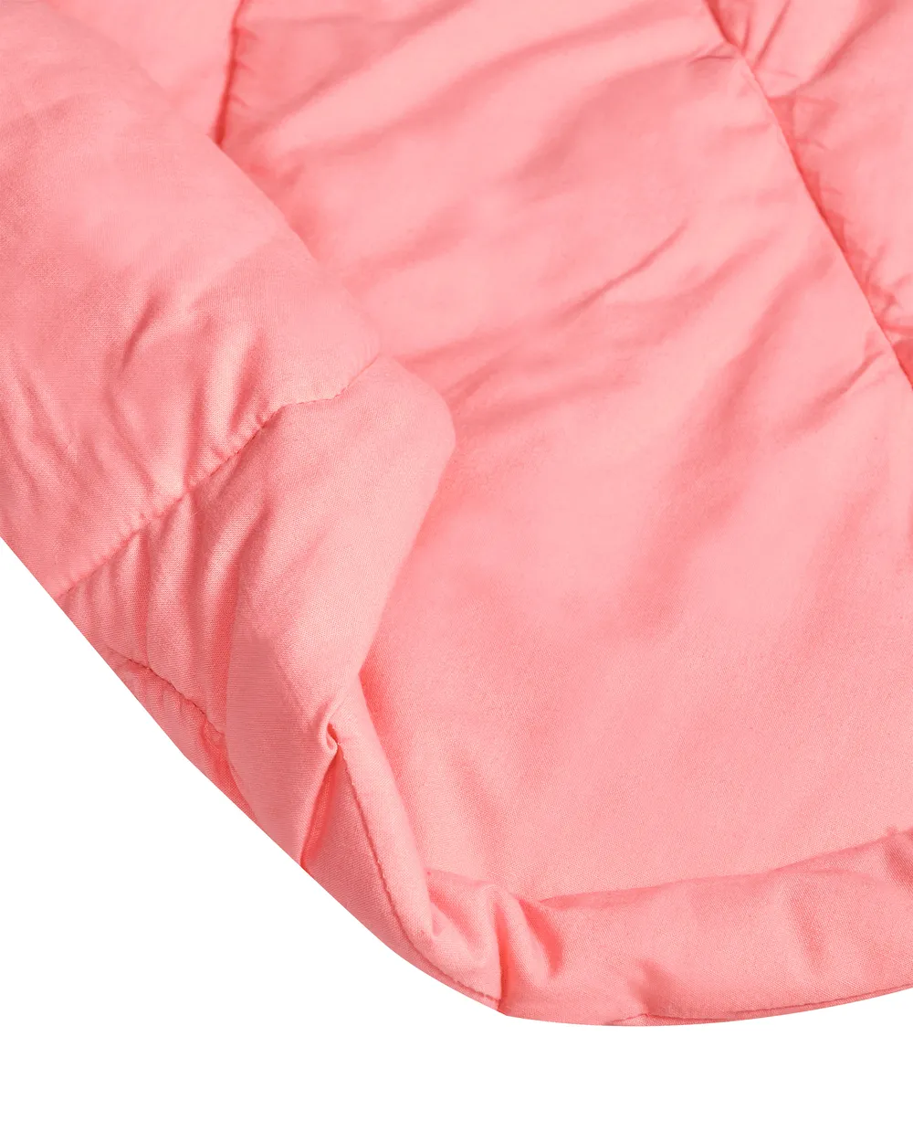 Krabbelmatte ELIZJUM 110 x 110 cm Baumwolle Korallenrot_979888