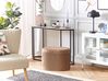 Pouf mit Stauraum RICHLAND Samtstoff Beige