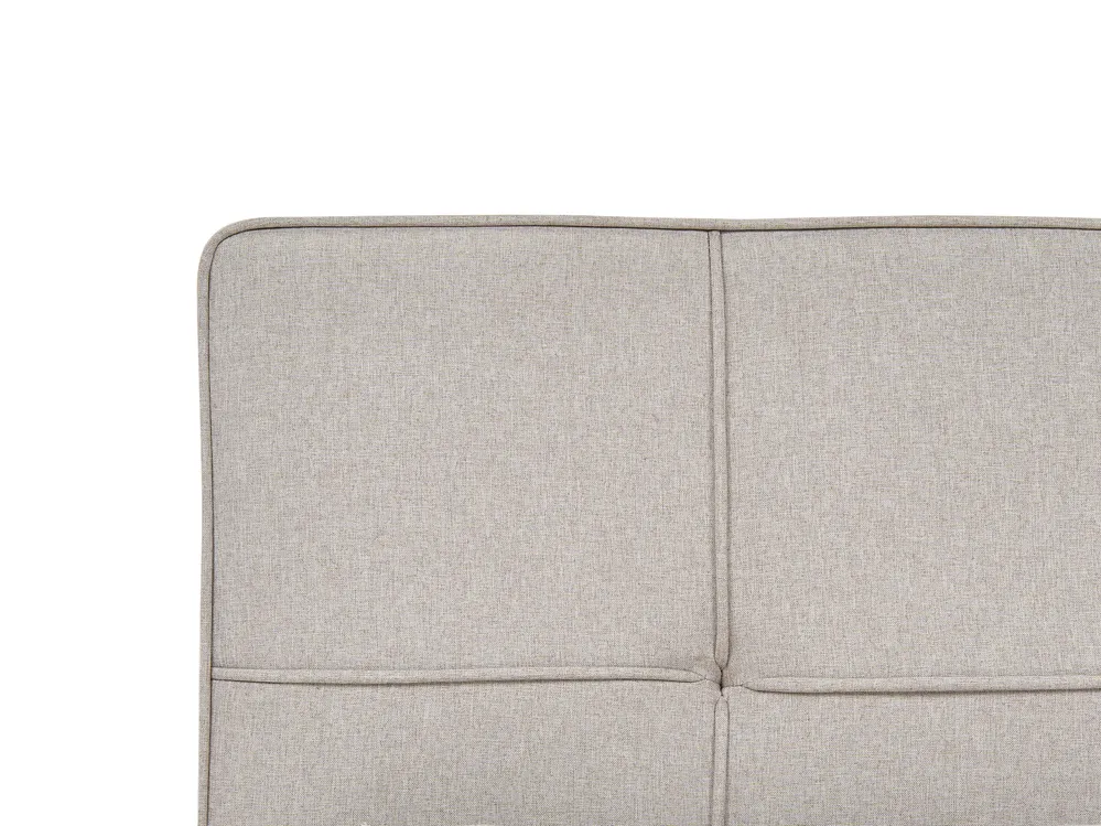 Ottoman Bed LAURESSES Fabric Taupe 120 x 200 cm (EU Small Double)_1153544