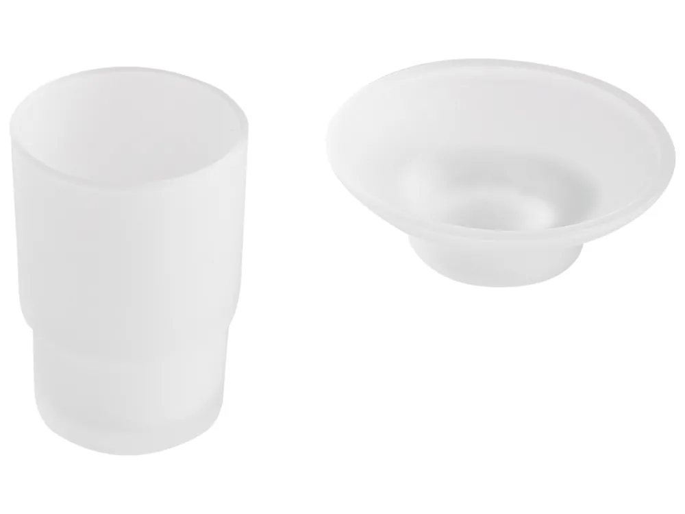 Badezimmerhalter Set 6-teilig TALARA mit Handtuchstangen und -haken Schwarz_989738