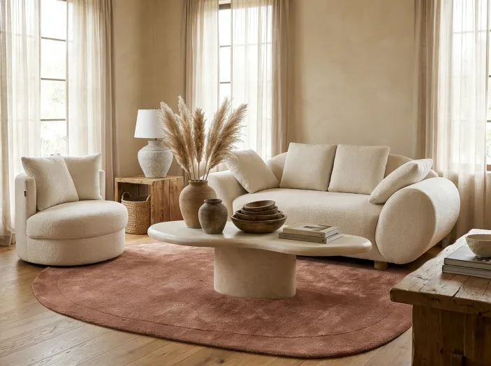 Couchtisch CONZA 57 cm 120 cm Beige_1047069