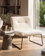 Sessel COTULLA Bouclé Weiß_1174662