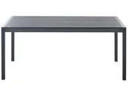 Tuin eettafel VERNIO 180 cm 90 cm Metaal Zwart_909334