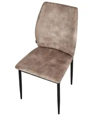 Set of 4 Dining Chairs ROCHEPORT Fabric Taupe_1006046