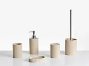 5-Piece Bathroom Accessories Set CHANCAY Light Beige_996758