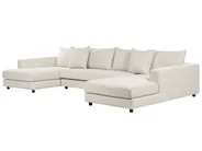 Ecksofa 5-Sitzer LILVIKEN Stoff Hellbeige_895256