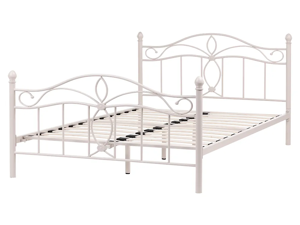 Bed Metaal ANTLIA 160 x 200 cm Lichtbeige_1165291