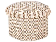 Pouf PIRAK Baumwolle Hellbeige_887229