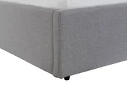 Bett mit Stauraum DREUX Stoff Hellgrau 160 x 200 cm_793233