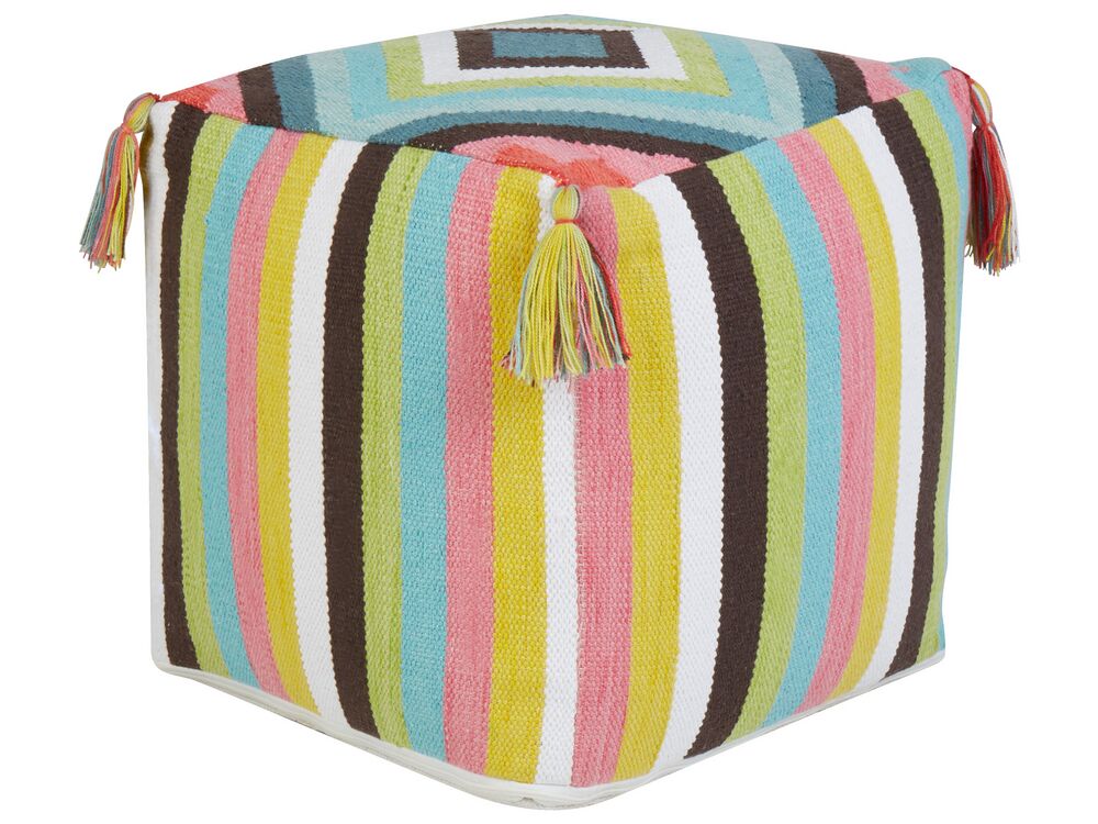 Pouffe MONEASA Cotton Multicolour