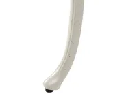 Garden Bench PIURA 88 cm Metal White_1012110
