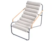 Lounge Set mit Tisch 2-Sitzer PASTO Metall Dunkelgrau_1057483