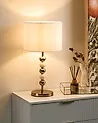 Tafellamp LOKY Metaal Messing/beige