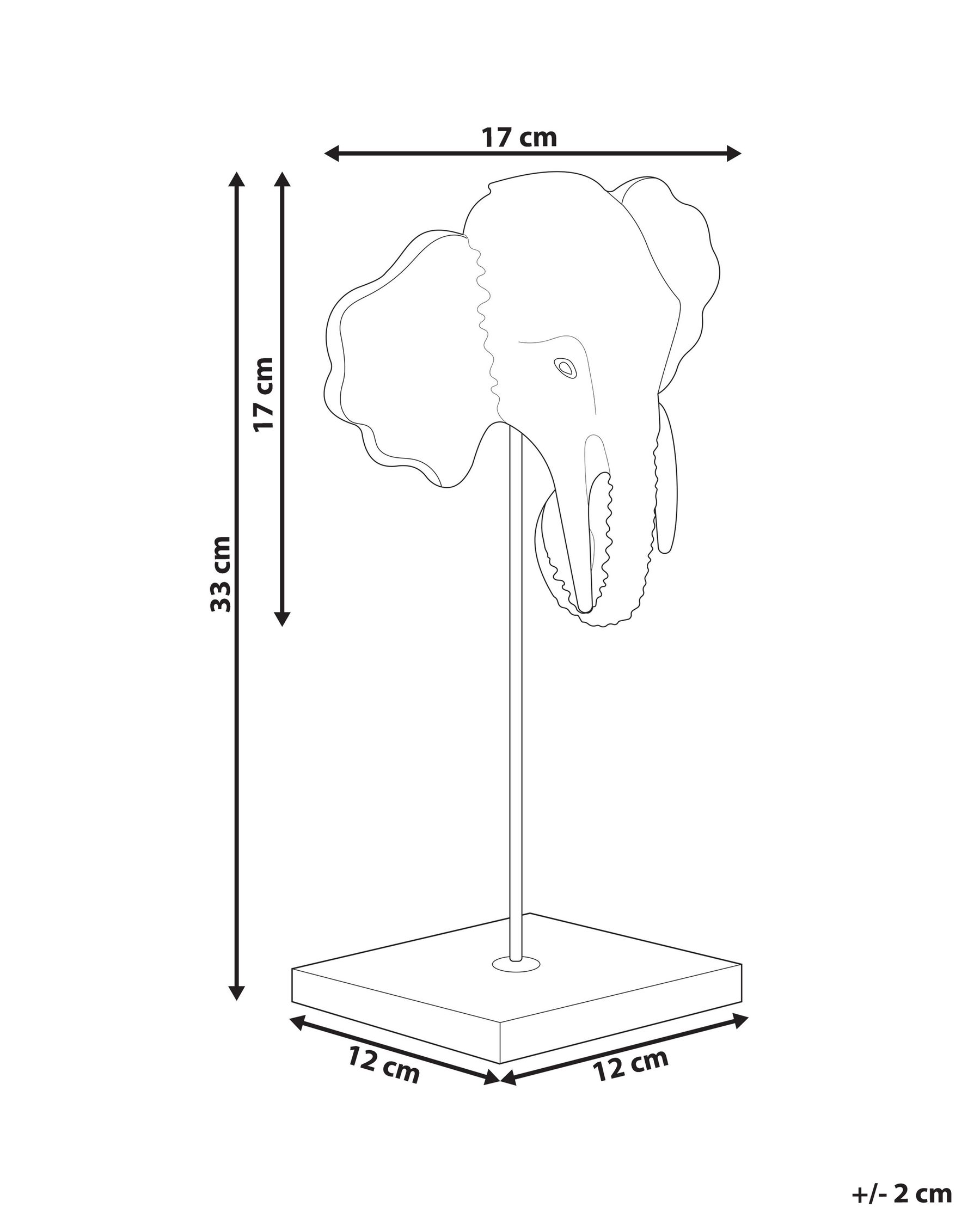 Dekofigur Elefant KASO Metall Gold_848994