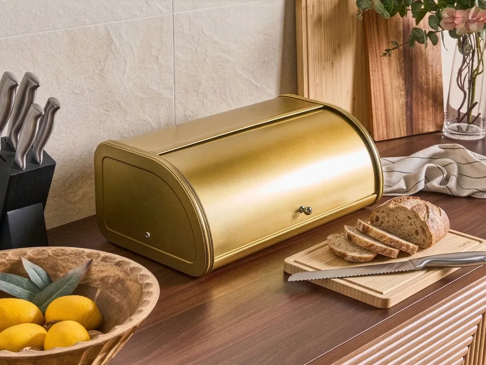 Brotkasten DELECTATION Edelstahl Gold