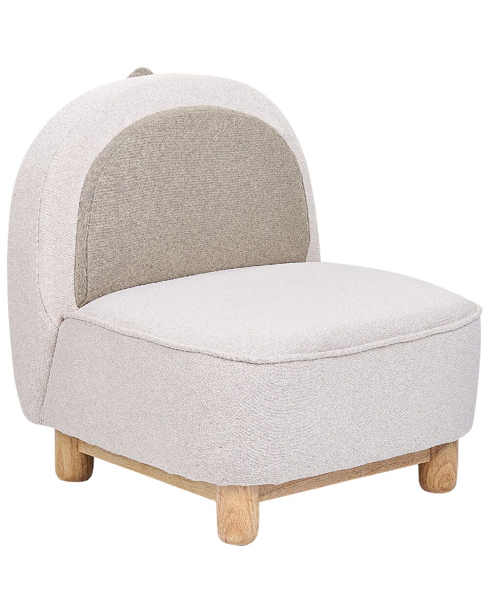 Kids Armchair Dinosaur FABORG Fabric Light Beige